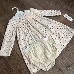 Ralph Lauren Baby Velour Dress w/bloomers 18M NWT